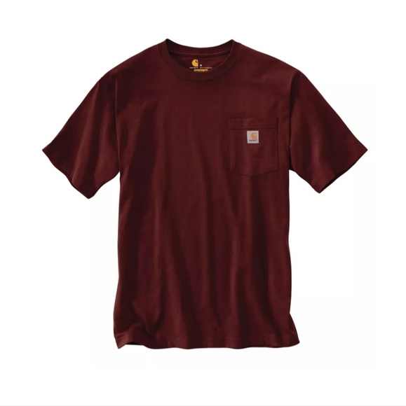 Carhartt Original Fit Heavyweight Port Logo Pocket T-shirt K87 PRT Size Large - Picture 2 of 11